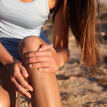 Medical,Health,Sport,Injury,Runner,Woman,With,Hurting,Knee.,Sports